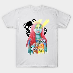 laser eyes linda painting T-Shirt